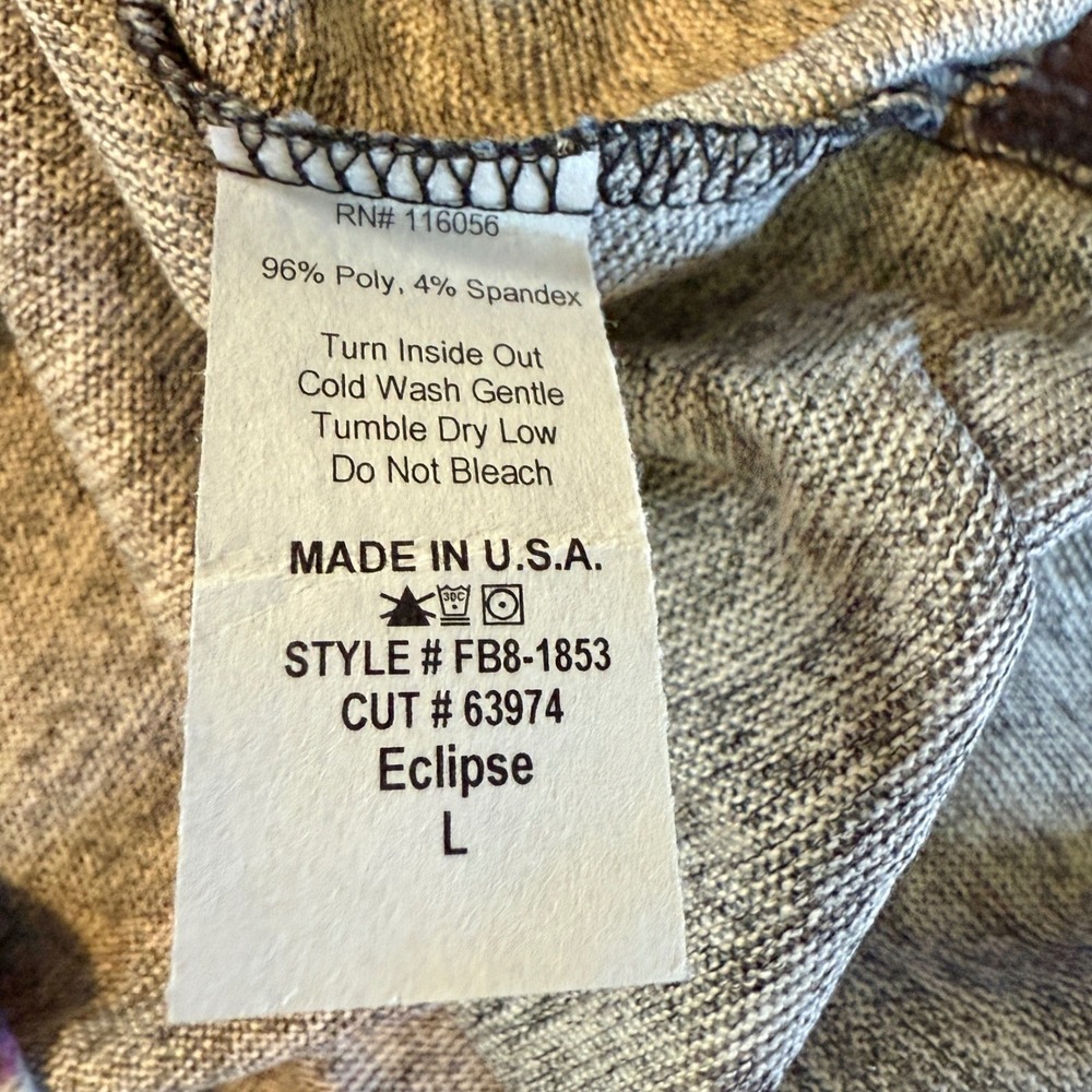 NEW Jess & Jane Eclipse Brushed knit Long Sleeve Top Blue Large USA NWT - Picture 4 of 9
